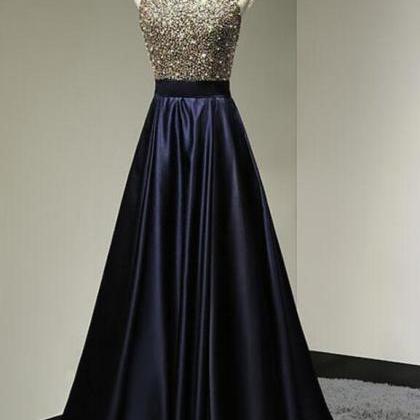 Halter Prom Dresses, Stain Prom Dress,a Line Prom..