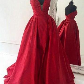 Sweetheart Prom Dresses, Mermaid Prom Dress, Red..