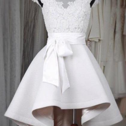 White Stain Homecoming Dresses,short Prom Dress,..
