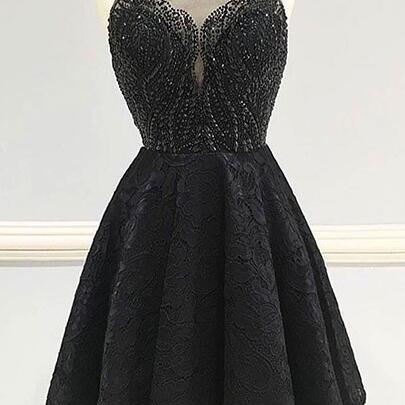 Round Neck Homecoming Dress,sexy Prom Dress,a-line..