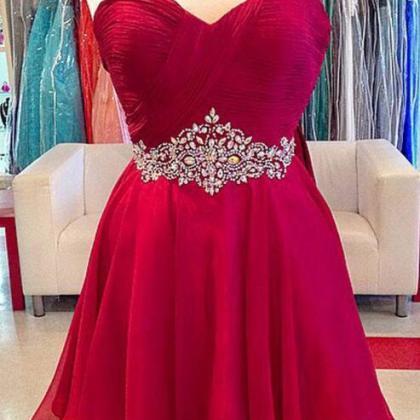 Sweetheart Homecoming Dresses,sexy Red Homecoming..
