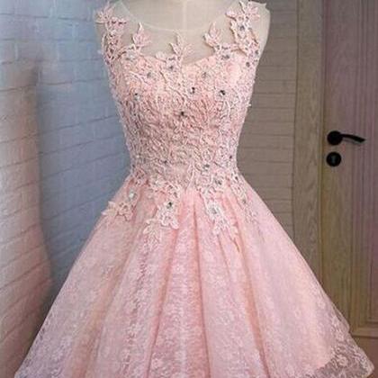 Fashion Homecoming Dress, Prom Dress,pink Prom..