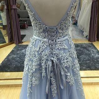 Charming Prom Dresses,appliques Prom Dress,lace..