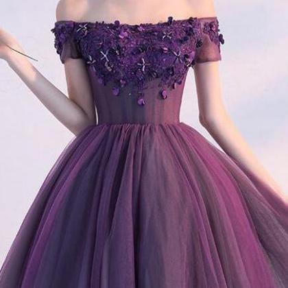 Purple Homecoming Dress,cute Homecoming Dress,a..