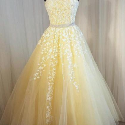Charming Prom Dress,lace Prom Dress,a Line Prom..
