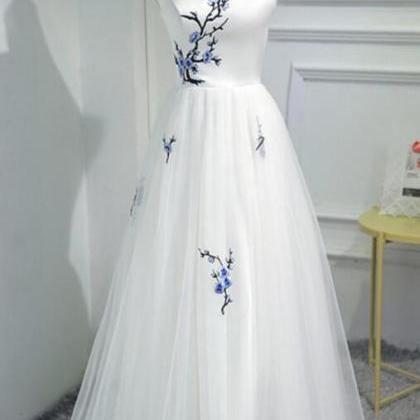 Elegant Tulle Prom Dresses, Sexy Prom Dress, Prom..