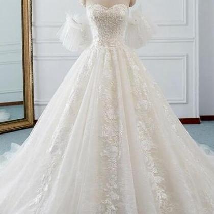 Mermaid Sweetheart Ivory Ball Gown Tulle Lace..