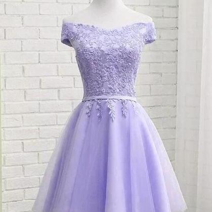 Charming Lavender Short Homecoming Dress