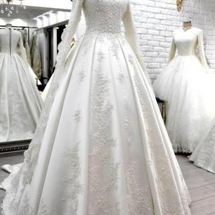 Gorgeous A Line Ball Gown Stain Prom Dress Weeding..