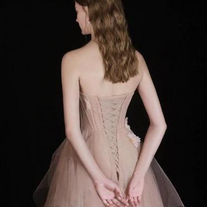 A-line Tulle Long Prom Dress, Formal Dress