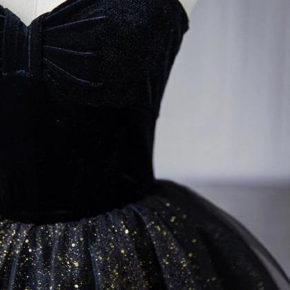 Enchanted Evening Black Glitter Ball Gown