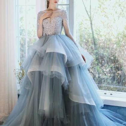 Enchanted Evening Tulle Gown With Crystal..