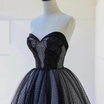 Enchanted Black Noir Tulle Gown