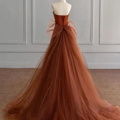 Rustic Sienna Strapless Gown