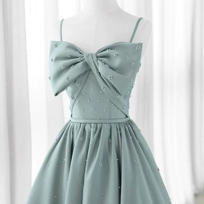 Serene Sky Blue Crystal-embellished Gown