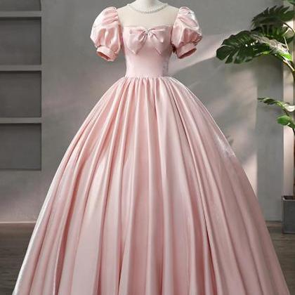 Enchanting Blush Pink Ball Gown With Embellished..