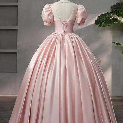 Enchanting Blush Pink Ball Gown With Embellished..
