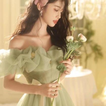 Long Strapless Tulle Gown with Sweetheart  Neck Dusty Sage Plus Size