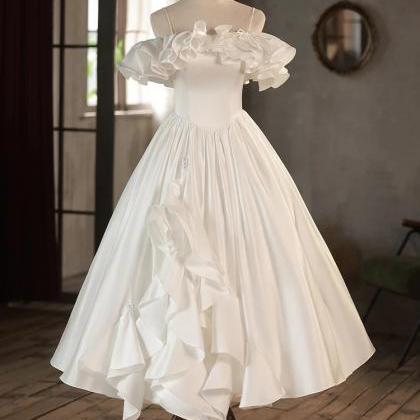 Romantic Off the shoulder Slim Fit Ruffles Long Sleeve Dress main image 1