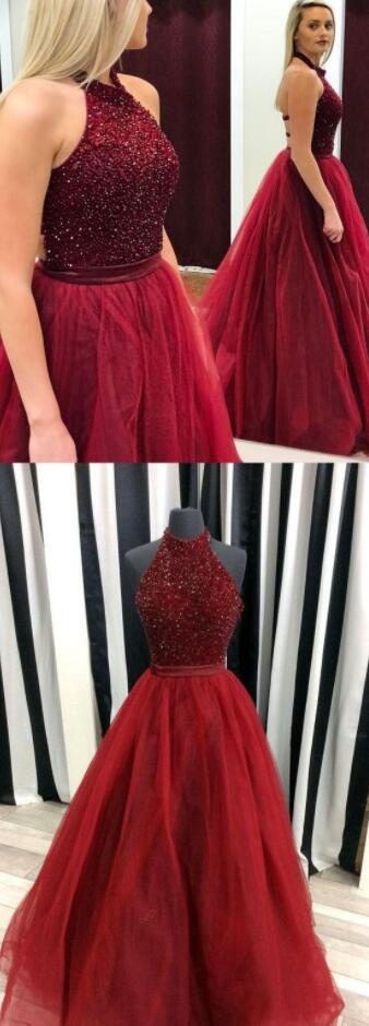 Luxurious Tulle Prom Dress,Cheap Prom Dress,Sexy Prom/Evening Dress,A ...