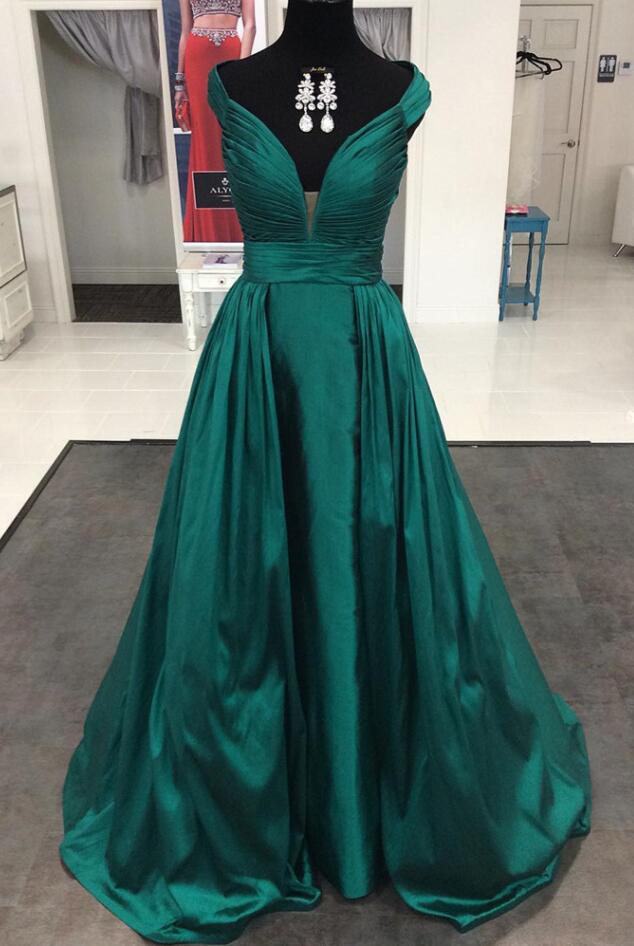 royal blue and green dress