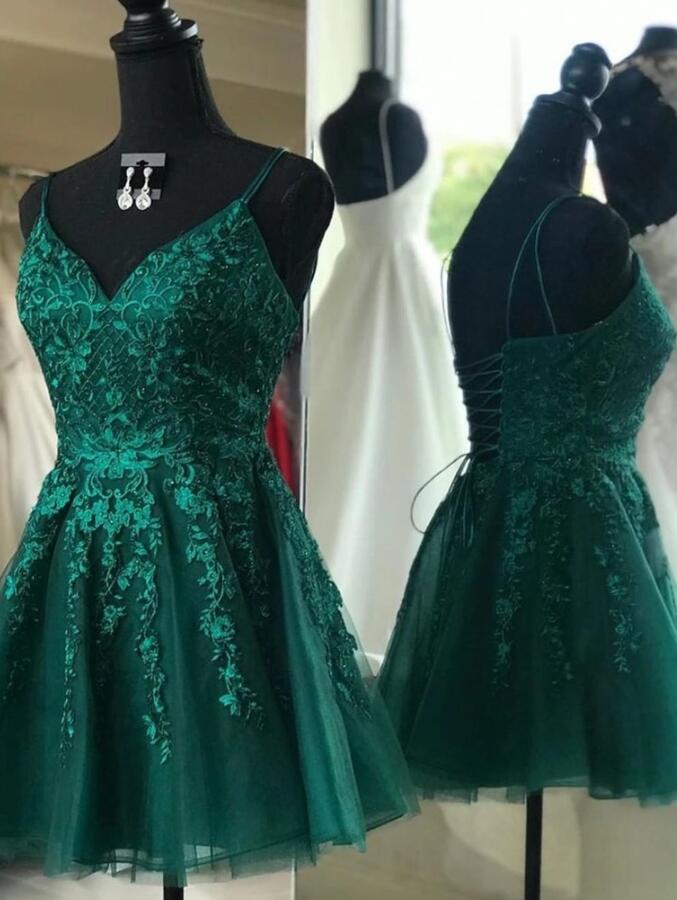 short formal emerald green dress Princess V Neck Prom Dresses, Emerald Green Homeco Lwt Look dazzling in this short emerald green winter formal dress Emerald Green Short Formal Dresses