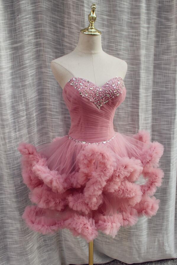 Unique Strapless Short Birthday Party Bouffant Dresses,short Prom Dress on  Luulla