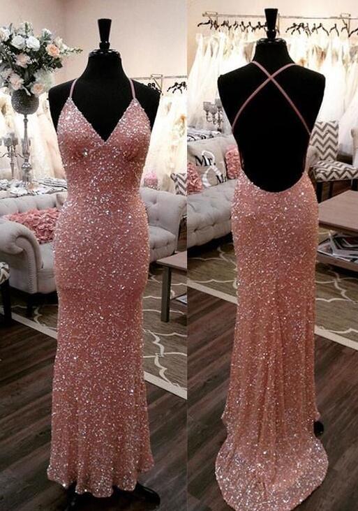 Sequins Knitted Mermaid Long Dress