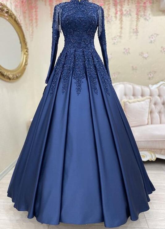 blue dress stain Azazie Dusty Blue Necktie main image 0