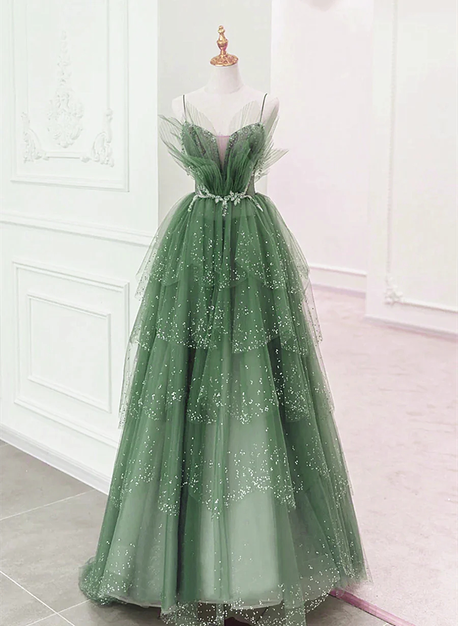 slim fit dress slacks A-Line Long Satin Dark Green Prom Dress with Split PSK406 US6 / Custom Color