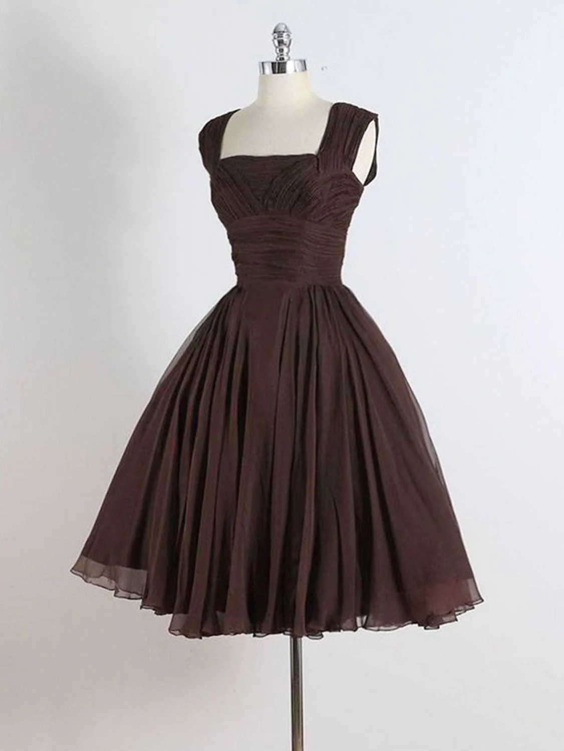Cute A-line Brown Short Prom Dresses,short Homecoming Dress