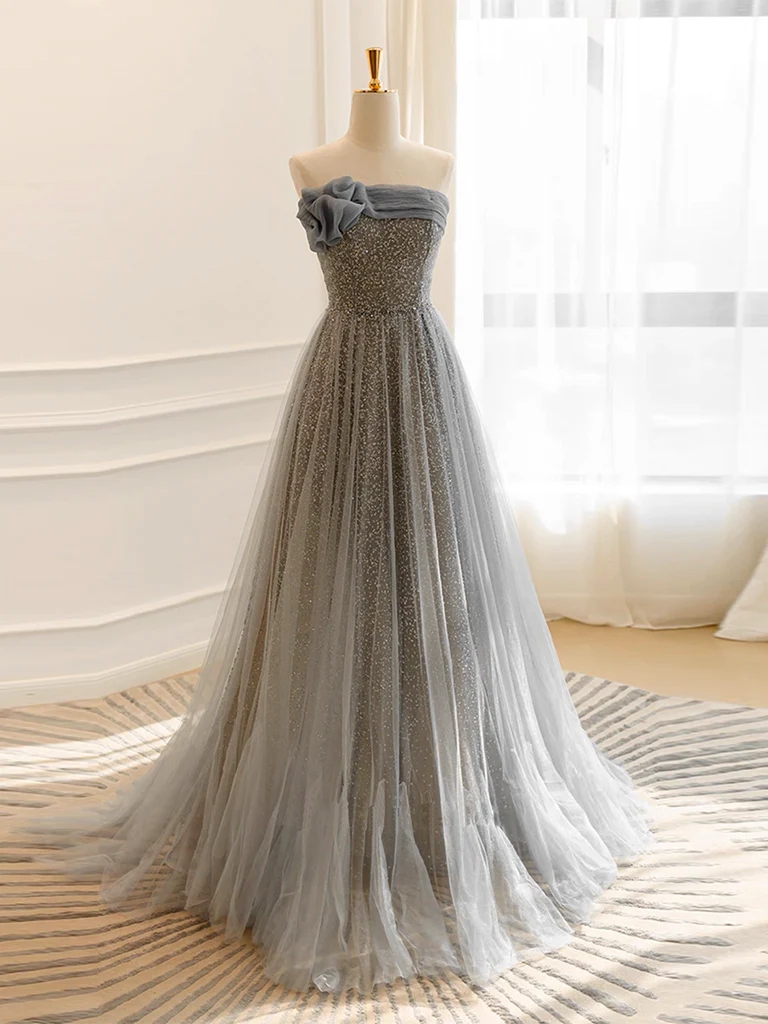 pisarro nights plus size formal dresses Sparkly Lace Prom Dresses Short Sleeve Formal Dresses 21057 – vigocouture main image 1