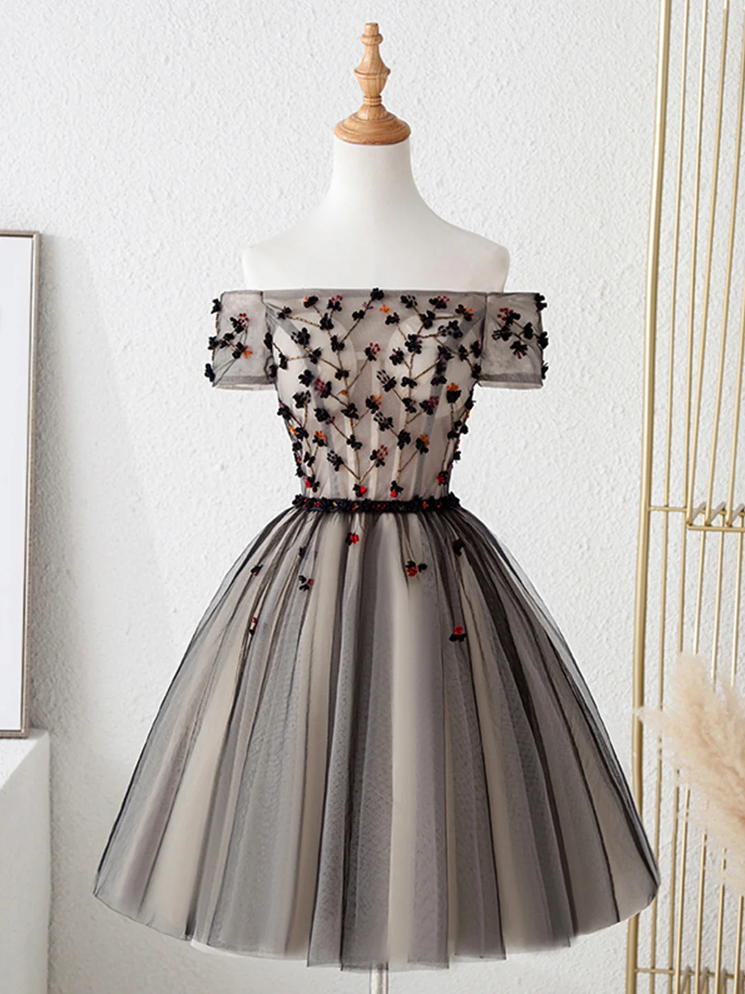 sachin and babi light blue dress GIAMBATTISTA VALLI Embroidered Tulle Dress main image 1