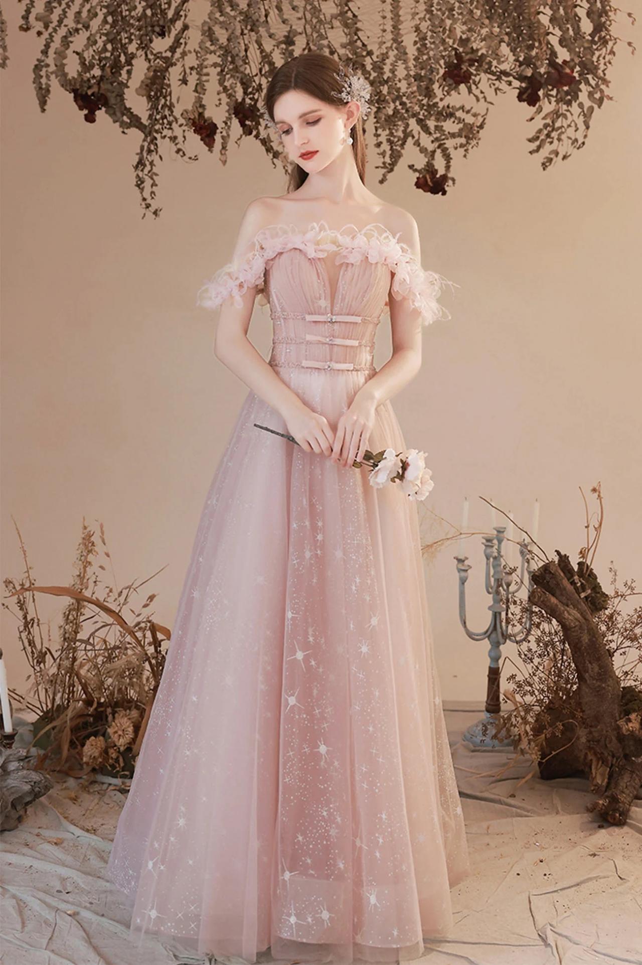 Off the tulle gown blush best sale