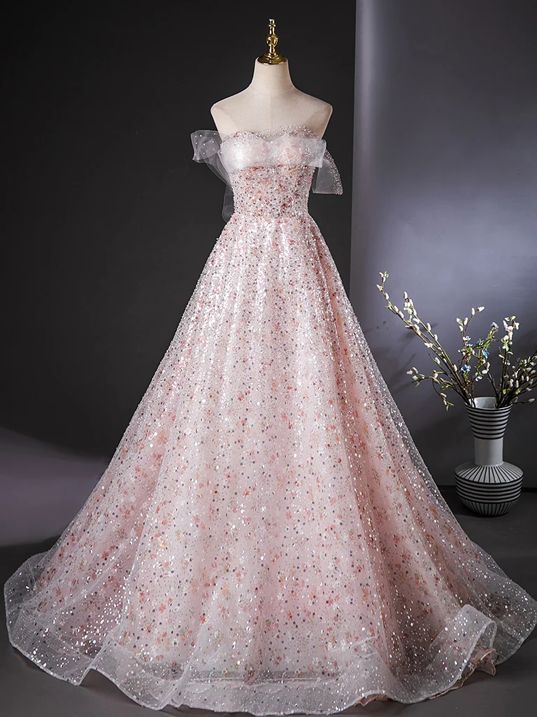 slim fit dress slacks New Arrival One Shoulder Beading Split Graduation Dresses Long Prom Dresses with Long Sleeves main image 0