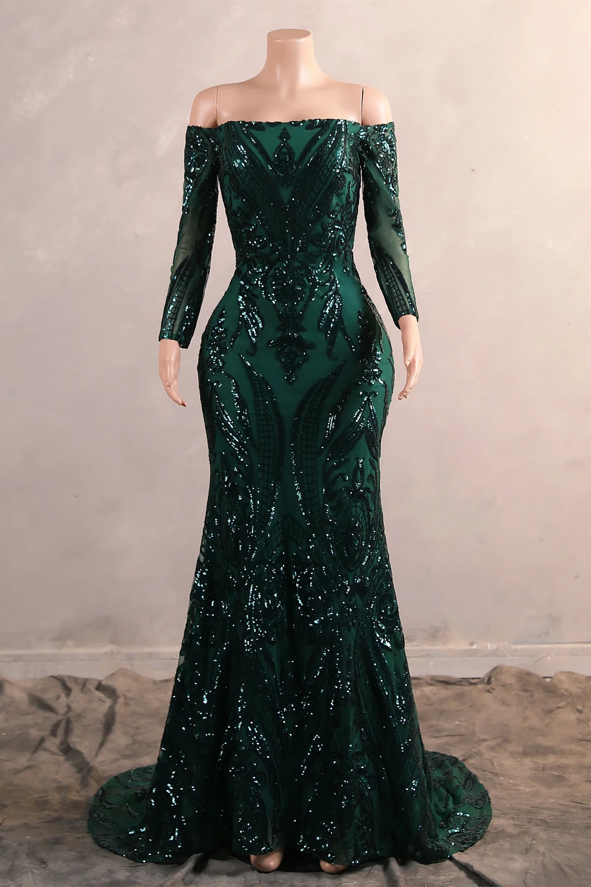 coral sequin prom dress Primavera Couture 4319 Slit Long Formal Beaded Sequin Prom Dress
