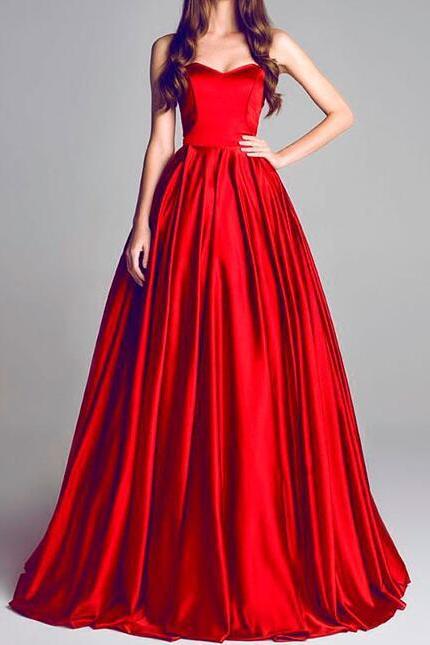 Sexy Red Prom Dress,Long Evening Dress,Prom Dress Long,Party Dress, Sweetheart Prom Dresses,Elegant Prom Dresses,Formal Evening Dresses,A Line Prom Dress