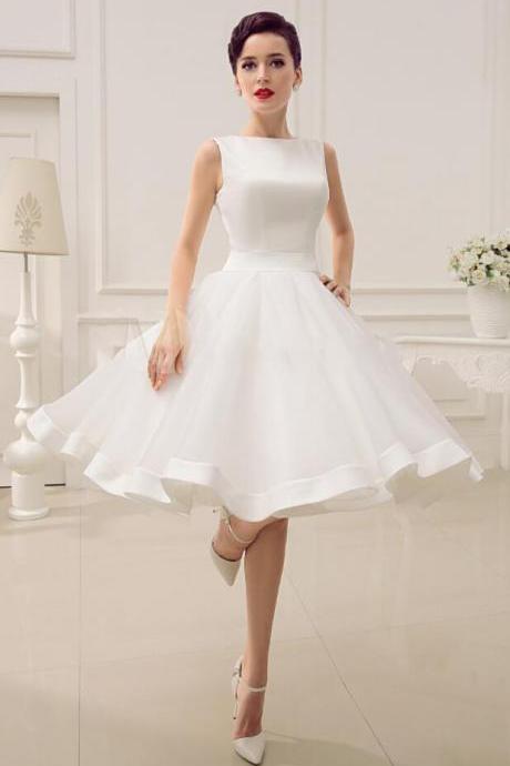 Ball Gown Wedding Dress,tulle Homecoming Dress,puffy Short Wedding Dress,white Dresses For Graduation,flower Girl Dresses,cocktail Party Dresses