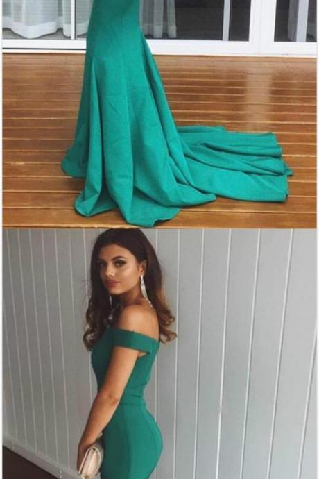 Sexy Prom Dress,Off the Shoulder Prom Dress, Mermaid Prom Dress,Long Prom Dress,Green Prom Dress,Mermaid Evening Gowns , Green Prom Dresses, Charming Prom Dresses, Long Party Dresses