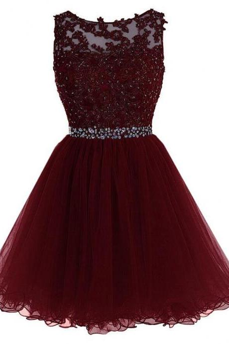 Sexy Homecoming Dress,short Tulle Prom Dress,beading Homecoming Dress, Prom Dress