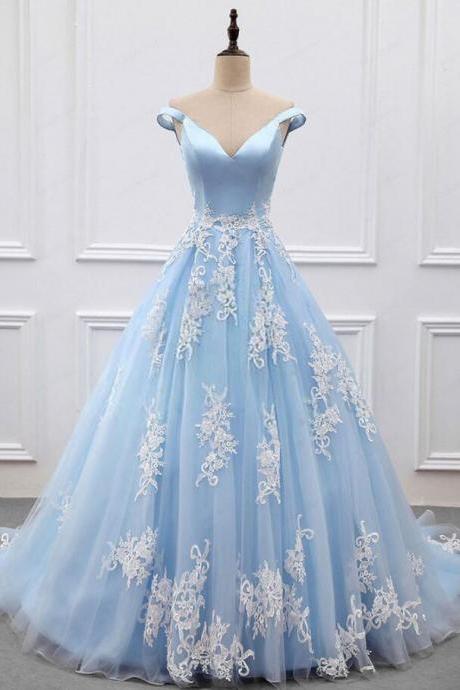 Sexy Off Shoulder Prom Dress,long Prom Dress, Prom Dress,stain Prom Dress,straps Blue Prom Dress,colorful Wedding Dress,blue Wedding Party Dress