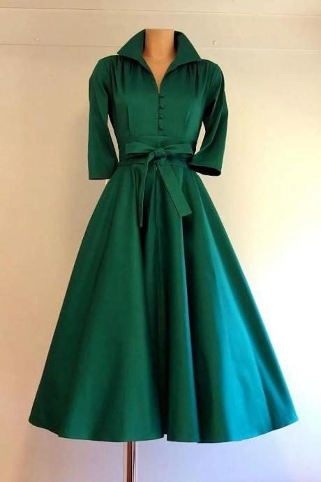 Simple Green Knee Length Homecoming Dresses