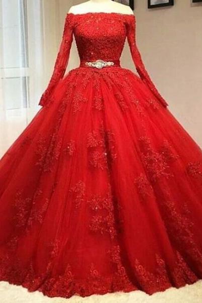 Mermaid Off Shoulder Lace Tulle Long Prom Dress