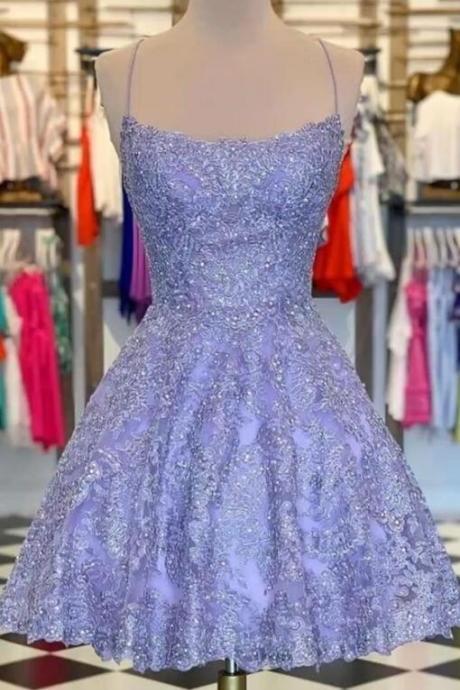 Cute Short Lace Homecoming Dresses For Teens