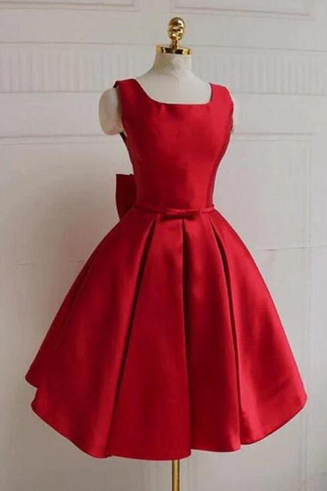 Cute Red Short Party Dress