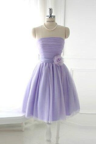 A Line Lilac Prom Dresses
