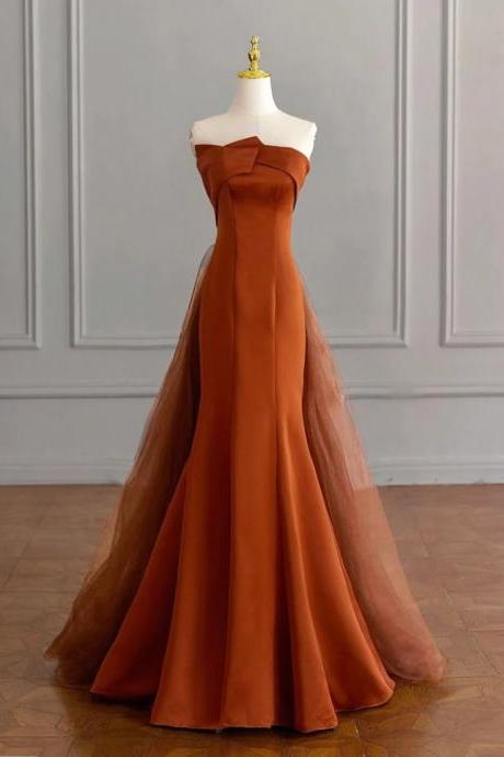 Rustic Sienna Strapless Gown