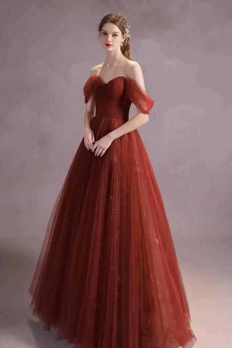 A-LINE LACE & TULLE GOWN