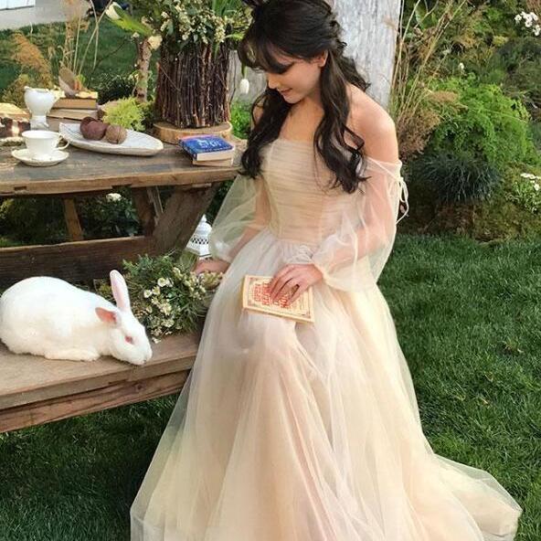 Evening Dress Layered Tulle A Line Prom Dress main image 1