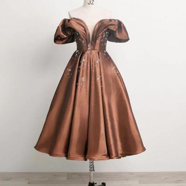 brown taffeta bridesmaid dresses Satin Bridesmaid Dress Prom Dress Brown XL Cameron Espresso by Grace Loves Lace